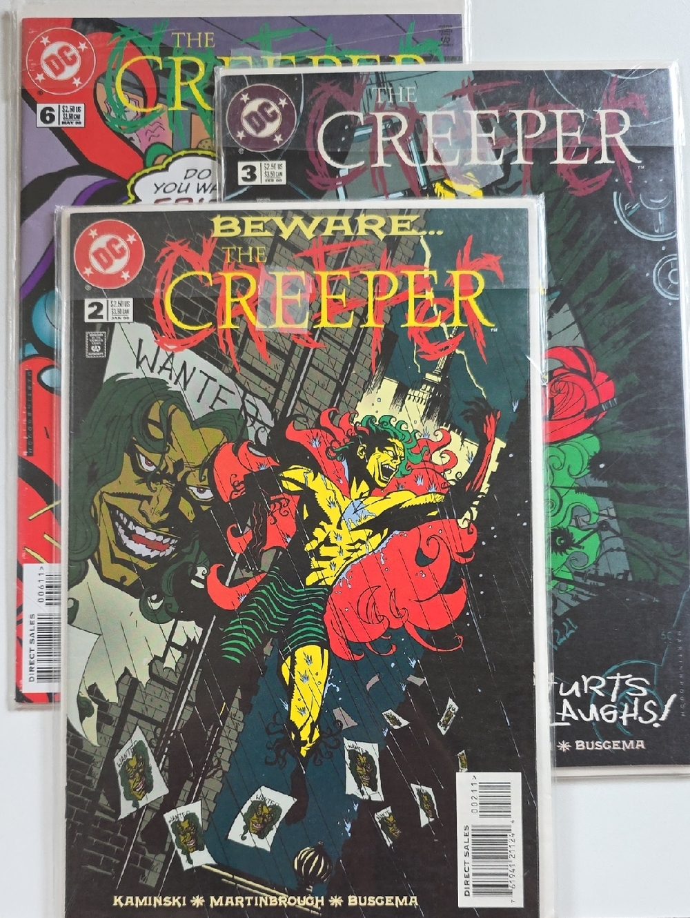 DC Comics The Creeper Comic Books #2, 3, And 6